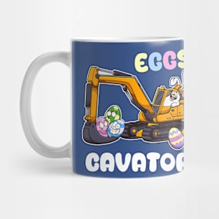 Eggscavator Easter pun Mug